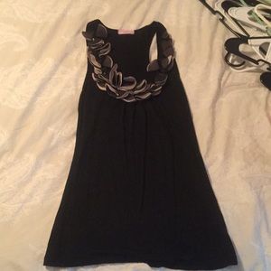 Black razor back Tank Top